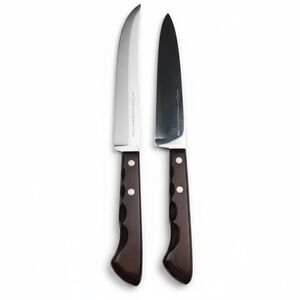 EKCO FLINT Stainless Vanadium USA Carving Slicing Knives Set of 2